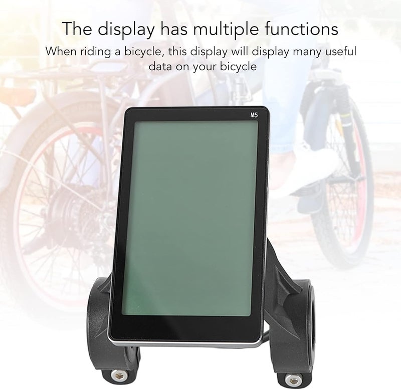 Fockety Electric M5 LCD Display, ABS, Switch Buttons, Lightweight Speedometer, Power Indicator, 31.8mm 22.2mm, Compact Portable, for E Bikes Scooters - Image 5